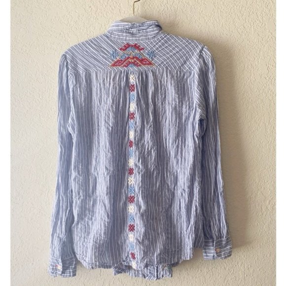 JOHNNYWAS BOHO PUTTON DOWN TUNIC - Picture 2 of 3